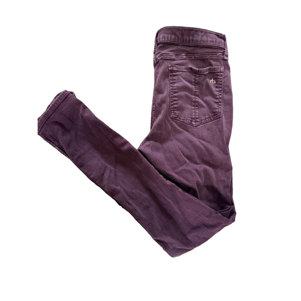 Rag & Bone JEAN Womens 28 Skinny Jeans Plum Purple Burgundy Stretch Denim